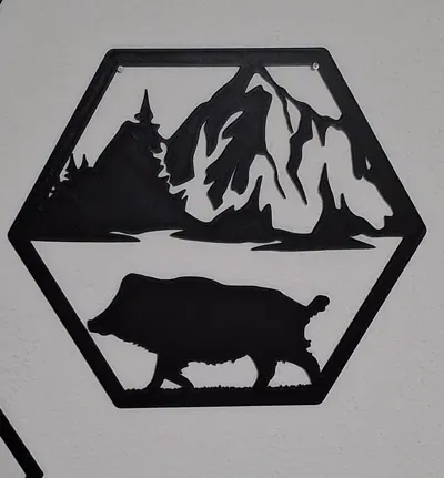 Tranh treo tường nghệ thuật lục giác động vật hoang dã (Hexagon Wildlife Wall Art) - Image 5