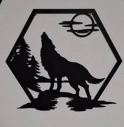 Tranh treo tường nghệ thuật lục giác động vật hoang dã (Hexagon Wildlife Wall Art) - Image 7