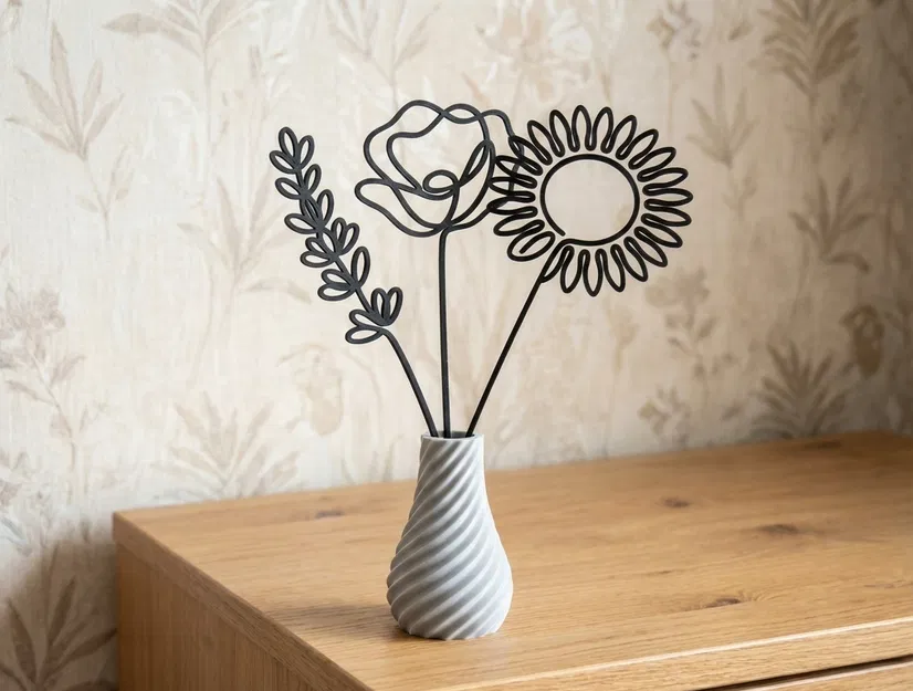 Hoa Tối Giản – Phụ Kiện Trang Trí Bình Hoa (Minimalist Flowers) - Image 1