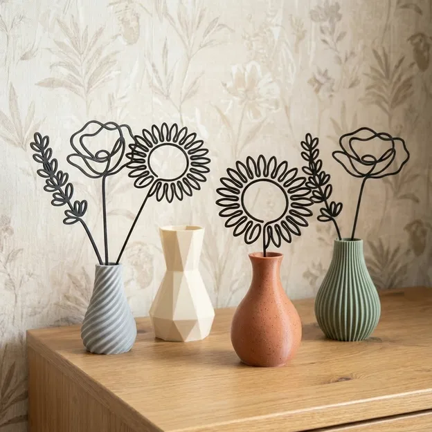 Hoa Tối Giản – Phụ Kiện Trang Trí Bình Hoa (Minimalist Flowers) - Image 3