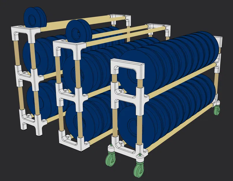 Kệ/giá treo filament biến thiên (Variable filament rack / filament stand) - Image 2