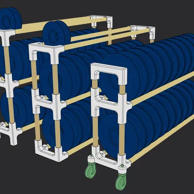 Kệ/giá treo filament biến thiên (Variable filament rack / filament stand)