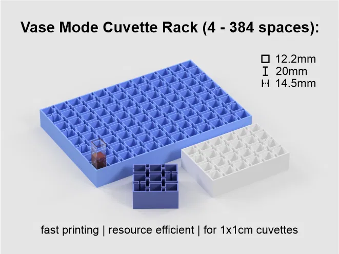 Khay giữ cuvette Vase Mode (4–384 ô) - Image 1