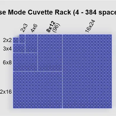 Khay giữ cuvette Vase Mode (4–384 ô)