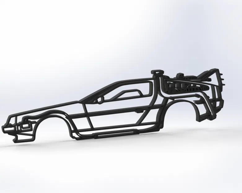 Nghệ thuật DeLorean DMC12 Time Machine từ Back to the Future (Wall Art) - Image 2