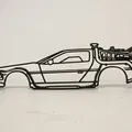 Nghệ thuật DeLorean DMC12 Time Machine từ Back to the Future (Wall Art) - Thumbnail 3