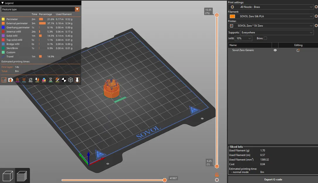 Profile PrusaSlicer cho SOVOL Zero - EXPERIMENTAL - Image 1
