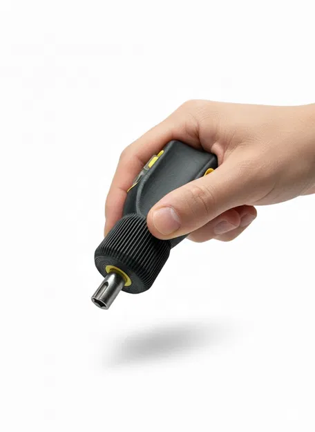 Tua vít bỏ túi di động kèm ngăn chứa 3 mũi bit tích hợp - Image 2