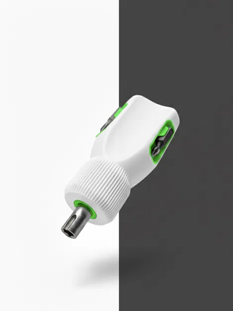 Tua vít bỏ túi di động kèm ngăn chứa 3 mũi bit tích hợp - Image 7