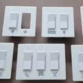 Nắp che công tắc Decora/Leviton dạng screwless (1-6 gang) - Parametric - Thumbnail 1