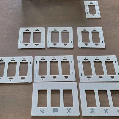 Nắp che công tắc Decora/Leviton dạng screwless (1-6 gang) - Parametric