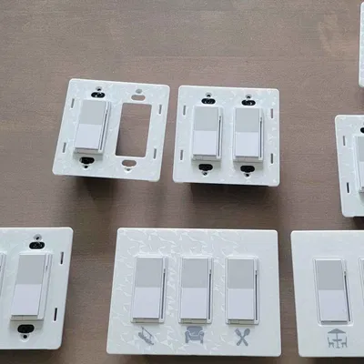 Nắp che công tắc Decora/Leviton dạng screwless (1-6 gang) - Parametric