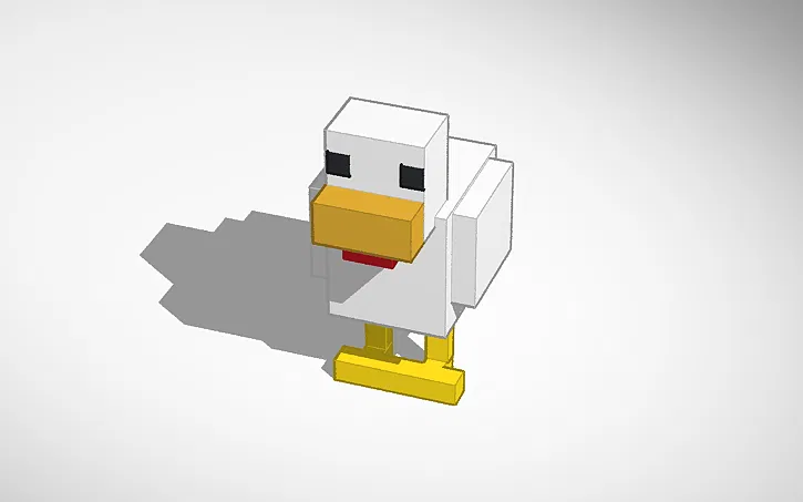 Gà Minecraft | Mẫu in 3D - Image 1