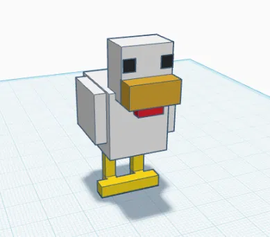 Gà Minecraft | Mẫu in 3D - Image 2