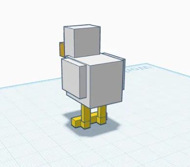 Gà Minecraft | Mẫu in 3D - Image 3