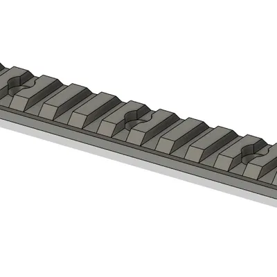 Rail keymod airsoft 115 mm