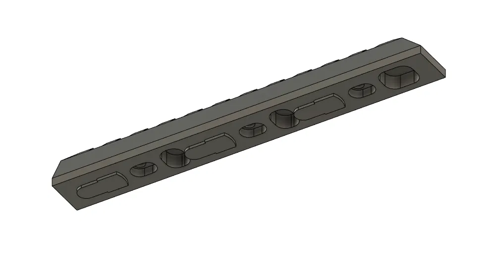 Rail keymod airsoft 115 mm - Image 2