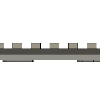 Rail keymod airsoft 115 mm