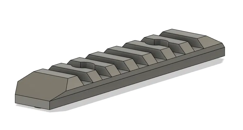 Rail keymod airsoft 75mm - Image 1