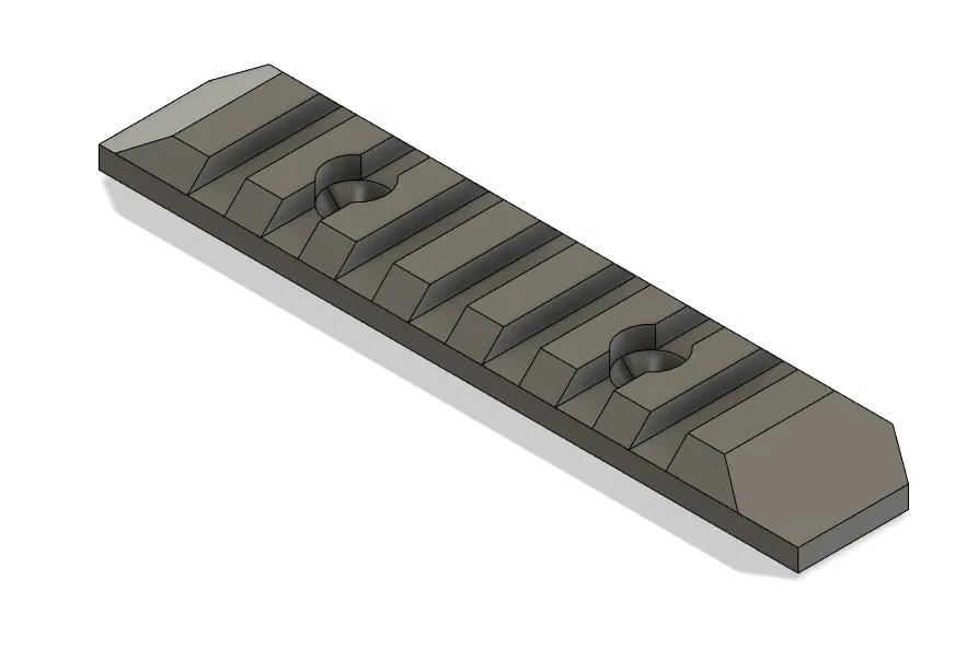 Rail keymod airsoft 75mm - Image 2
