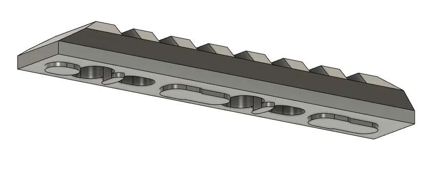 Rail keymod airsoft 75mm - Image 4