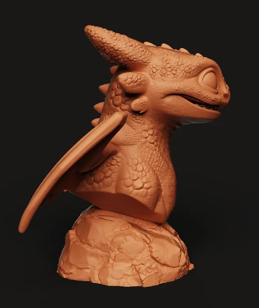 Tượng Toothless (Night Fury) dễ thương | How to Train Your Dragon - Image 2