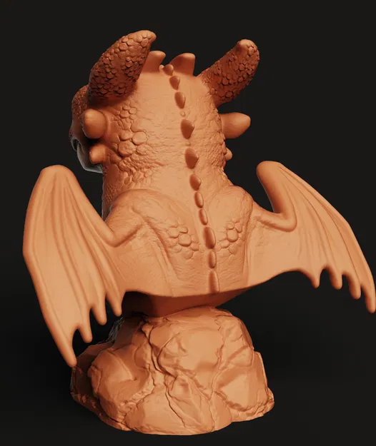 Tượng Toothless (Night Fury) dễ thương | How to Train Your Dragon - Image 4