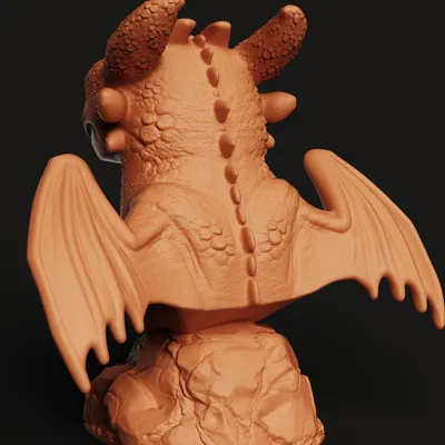 Tượng Toothless (Night Fury) dễ thương | How to Train Your Dragon