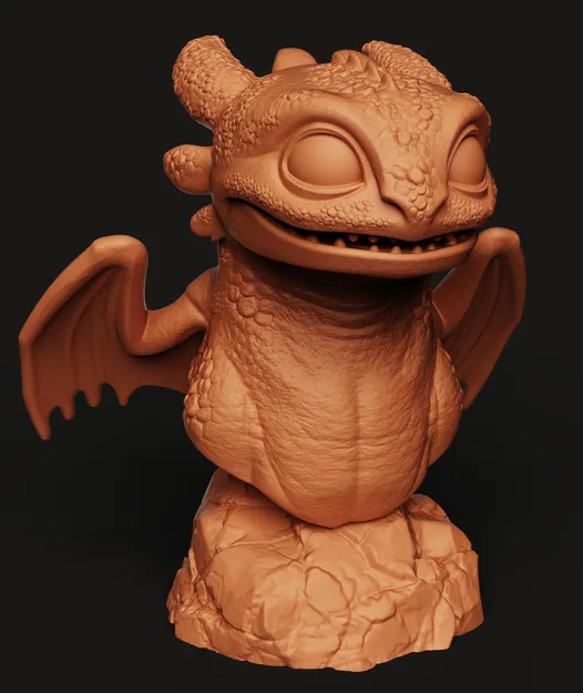 Tượng Toothless (Night Fury) dễ thương | How to Train Your Dragon - Image 6