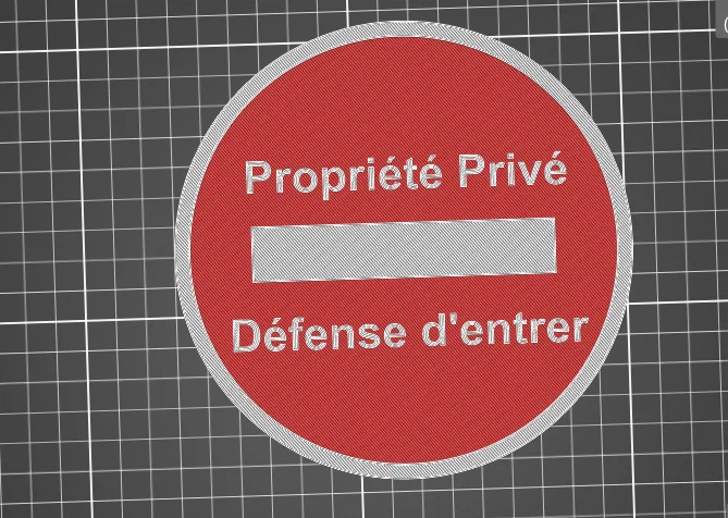 Bảng “Tài sản tư nhân” (panneau propriété privé) - Image 1