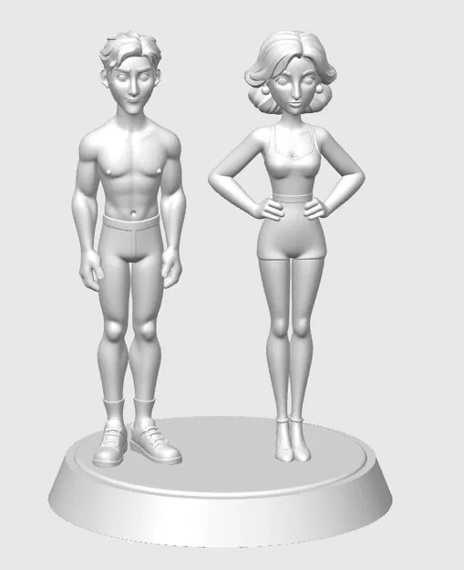 Mann UND FRAU – Tượng mô hình nam và nữ - Image 1