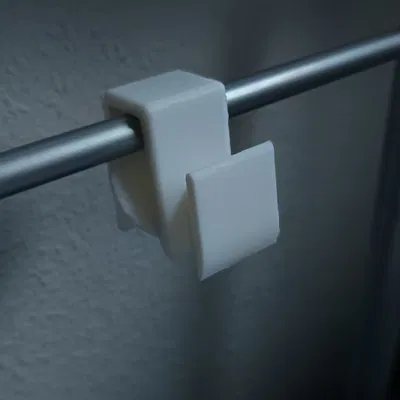 Kẹp giữ kính gắn kẹp lên thanh ngang (Brillenhalter klemmbar an horizontalem Stab...!)