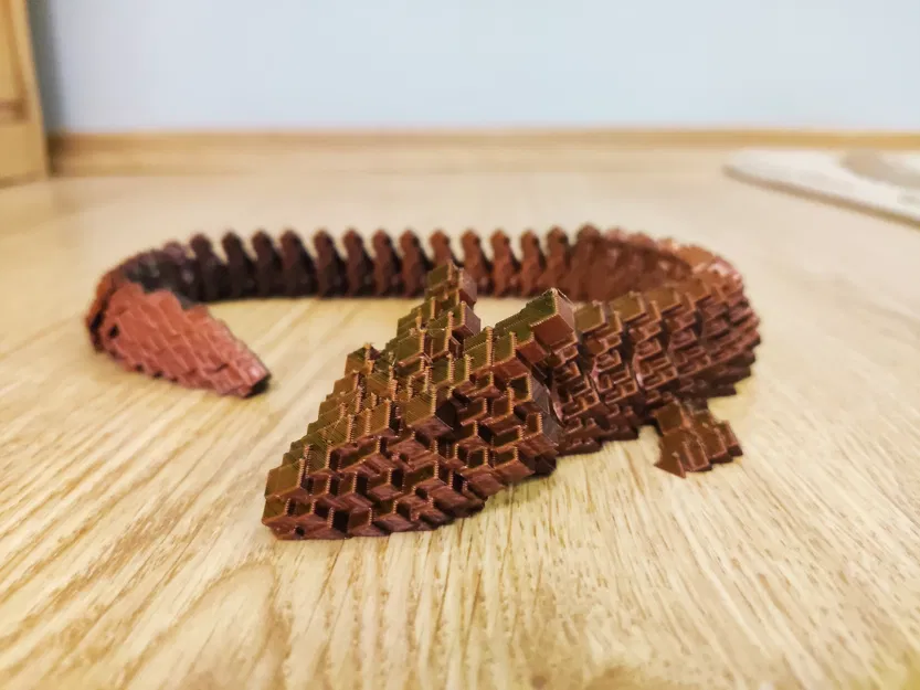 Rồng Đêm Glitch Khớp Nối (Remix) - Articulated Glitch Night Dragon - Image 2