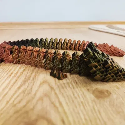 Rồng Đêm Glitch Khớp Nối (Remix) - Articulated Glitch Night Dragon