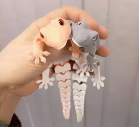 (Hàng thật từ tác giả thật) Flexi Gecko — Đồ chơi thằn lằn khớp nối - Image 1