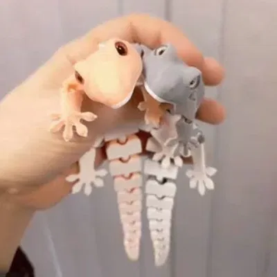 (Hàng thật từ tác giả thật) Flexi Gecko — Đồ chơi thằn lằn khớp nối