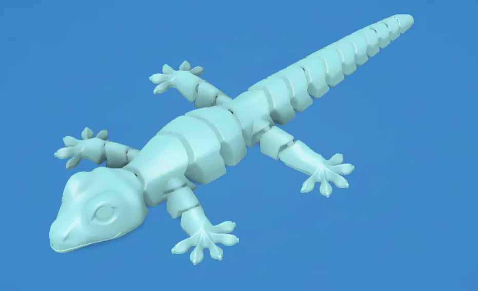 (Hàng thật từ tác giả thật) Flexi Gecko — Đồ chơi thằn lằn khớp nối - Image 2