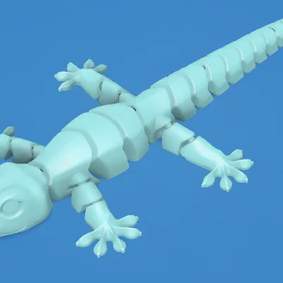 (Hàng thật từ tác giả thật) Flexi Gecko — Đồ chơi thằn lằn khớp nối