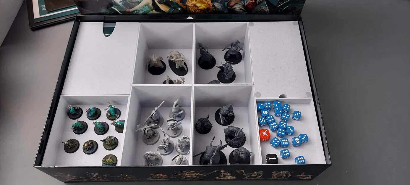 Khay Insert Lưu Trữ tương thích Warhammer Quest: Darkwater - Image 2