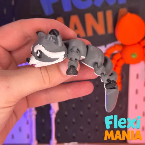 Flexi Raccoon – Bản Print-in-Place - Image 3