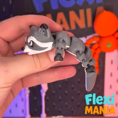 Flexi Raccoon – Bản Print-in-Place
