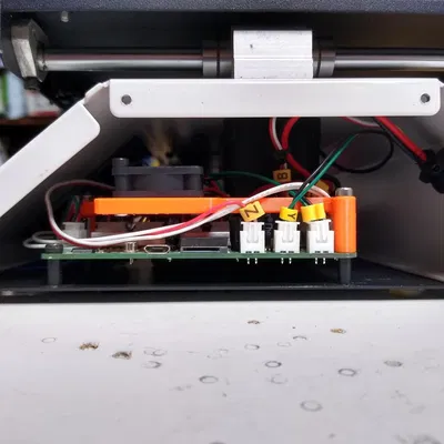 Ngàm gắn quạt 30mm cho PCB MPSM/M200 có nut traps (Select Mini/Malyan M200)