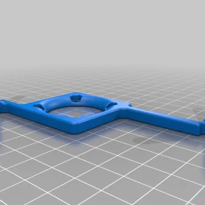 Ngàm gắn quạt 30mm cho PCB MPSM/M200 có nut traps (Select Mini/Malyan M200)