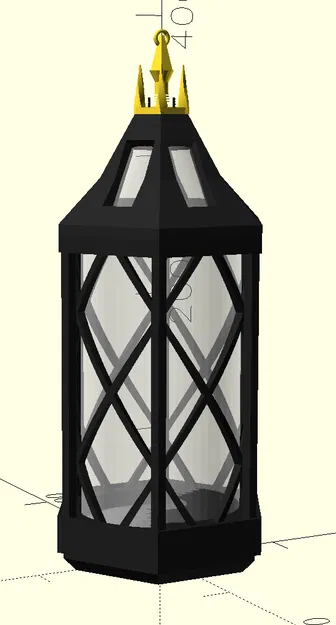Đèn Gothic Lamp (in 3D parametric, modular, tối ưu FDM) - Image 4