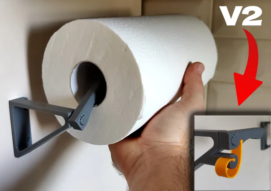 Giá treo khăn giấy Paper Towel – Print in place / Quick release & load - Image 1