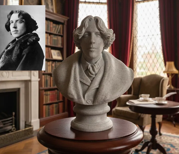 Oscar Fingal O'Flahertie Wills Wilde – Bust - Image 1