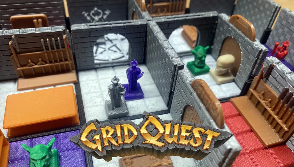 Meeple Pháp Sư GridQuest WIZARD (The Gridfinity Game) - Image 1
