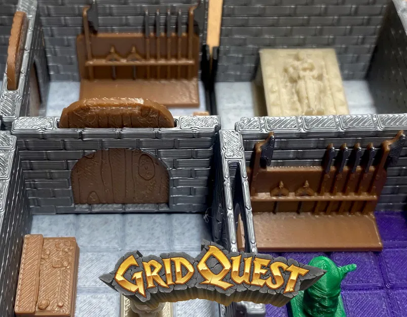 GridQuest WEAPON STAND (The Gridfinity Game) - Giá đỡ vũ khí - Image 2