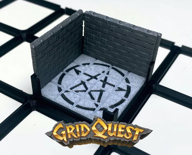 GridQuest PENTAGRAM Tile (The Gridfinity Game) – Ô Ngũ Giác Ma Thuật - Image 1