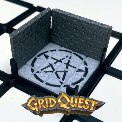 GridQuest PENTAGRAM Tile (The Gridfinity Game) – Ô Ngũ Giác Ma Thuật
